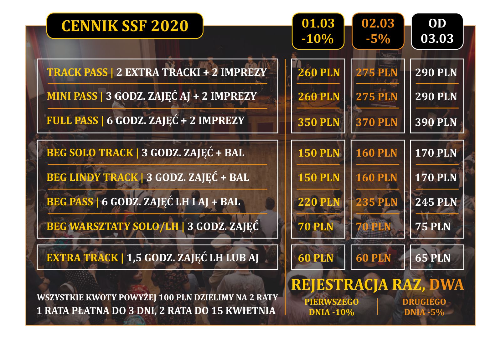 SSF Cennik