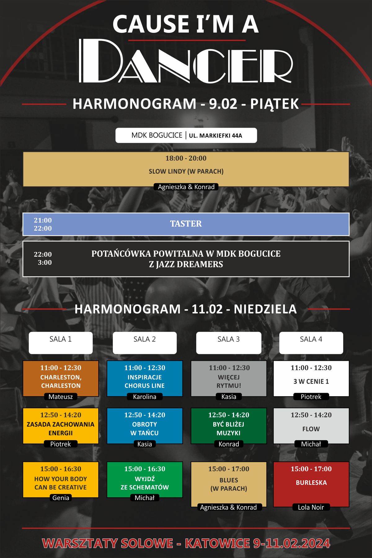 harmonogram niedziela